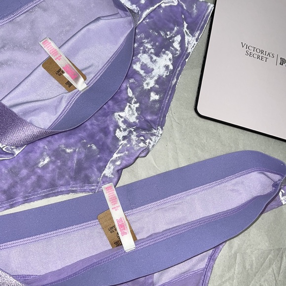 2pcs UNISEX Victoria’s Secret/PINK VELVET Boyshort & Thong Underwear - Picture 13 of 15